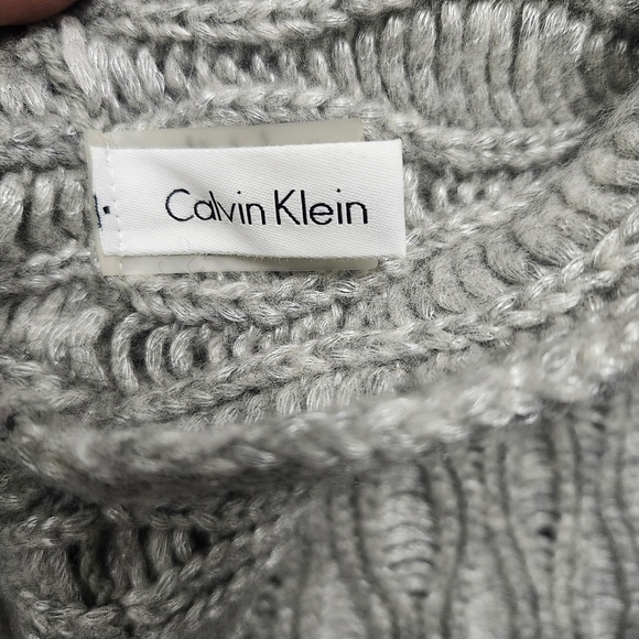 Calvin Klein women's infinity scarf gray wool blend - Picture 4 of 5